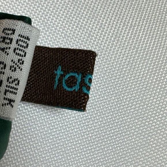 TASHA 100% Silk Women’s Green Headband with Pave Hand-Set Rhinestones - Picture 5 of 6